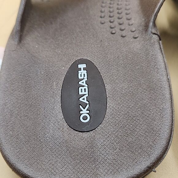 Okabashi Surf Mens LL (9-10) Brown Supportive Flip Flop Sandals NEW USA - Picture 6 of 8